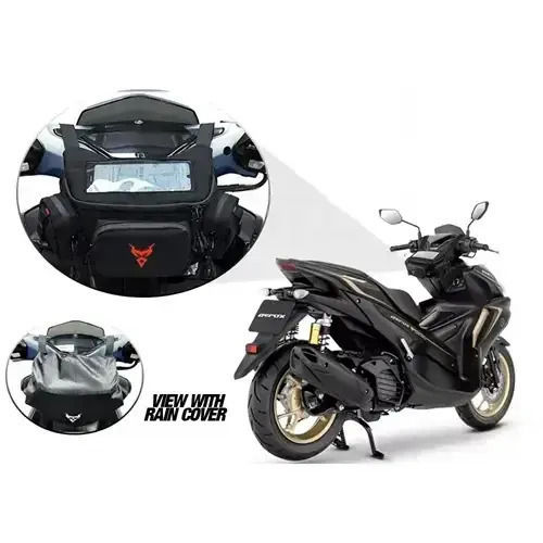 MC-0117 Motorcycle Handlebar Bag Black Colour
