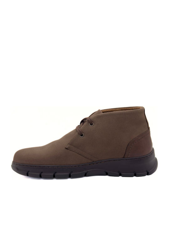 Leather Brown Men's Boots