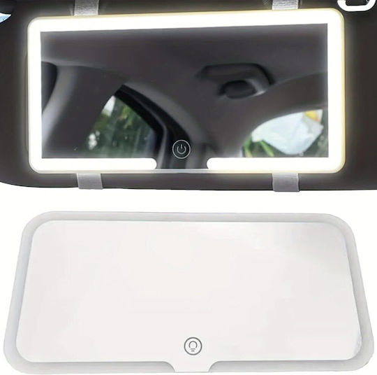 Car Sun Visor Mirror Adjustable Lighting Touch Screen 23.5×12.7cm Dx-30