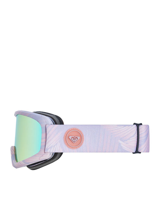 Roxy Ski & Snowboard Goggles Kids Pink with Lens in Orange Color