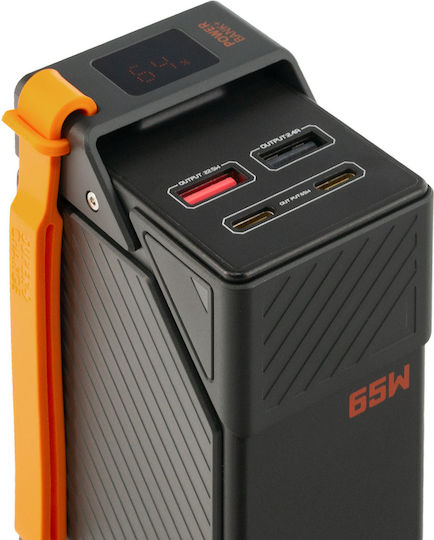 Moxom MX-PB186 Power Bank 30000mAh 65W με 2 Θύρες USB-A και 2 Θύρες USB-C Power Delivery / Quick Charge 3.0 Μαύρο