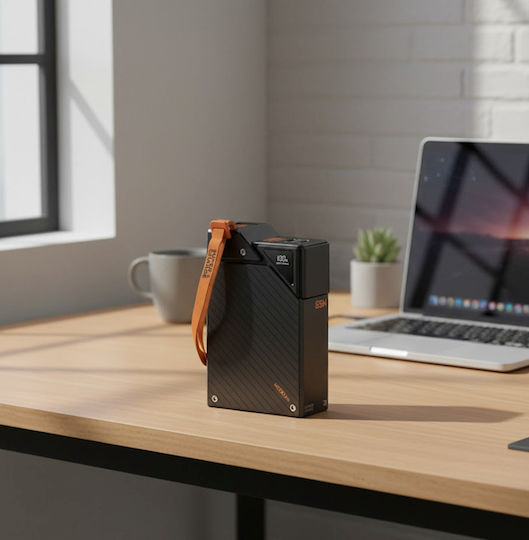 Moxom MX-PB185 Power Bank 20000mAh 65W με 2 Θύρες USB-C Power Delivery Μαύρο