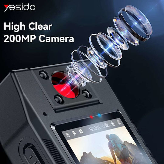 Yesido Action-Kamera HD (720p) mit Bildschirm 1.3" Schwarz