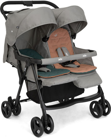 Joie Aire Twin Pebble Cărucior dublu Potrivit pentru Nou-născut Gri 12kg