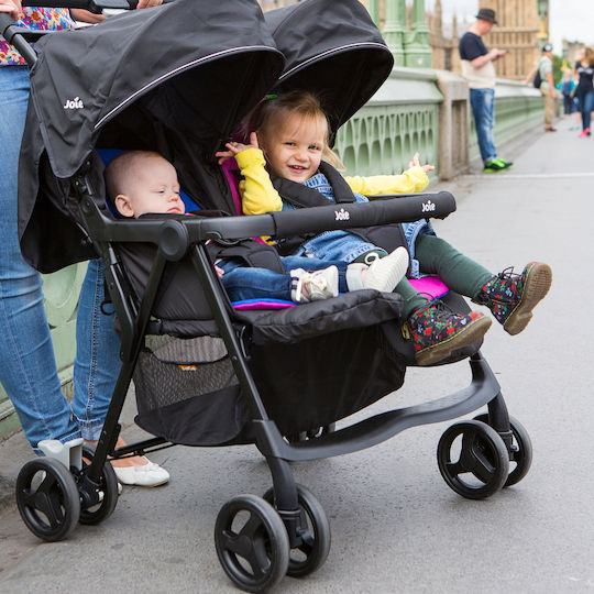 Joie Aire Twin Pebble Cărucior dublu Potrivit pentru Nou-născut Gri 12kg