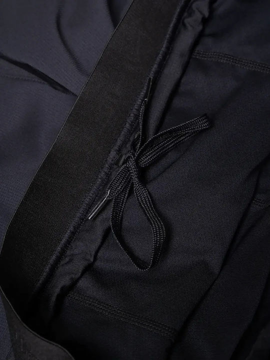 Twin 2 in 1 Sports Men's Shorts All Black Black