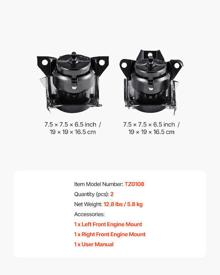 Vevor Left Car Engine Mount for Chevrolet Silverado