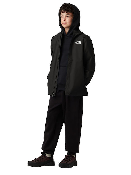 Kids' Sports Jacket with Hood Black