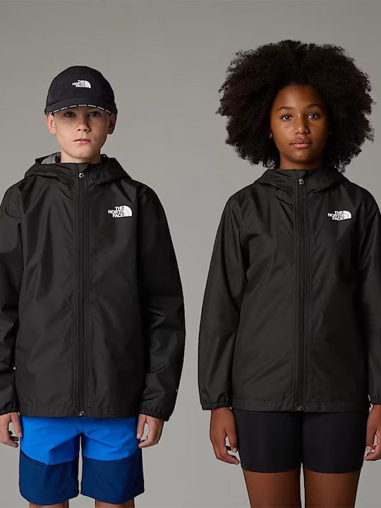 Kids' Sports Jacket with Hood Black