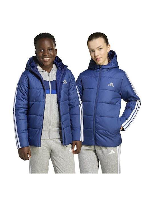 Padded Waterproof Kids Sports Jacket Windproof with Lining Blue