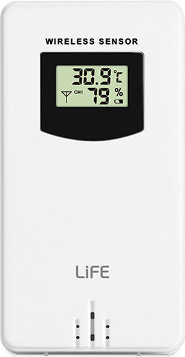 Life Valley Smartweather Tuya Wireless Digital Weather Station Tabletop / Wall Mounted White