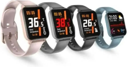 Andowl Q-916 Smartwatch με Παλμογράφο (Ροζ)