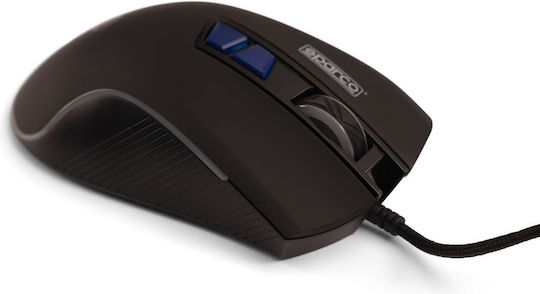 Sparco SPMOUSEPRO RGB Геймърска Мишка 7200 DPI Черен
