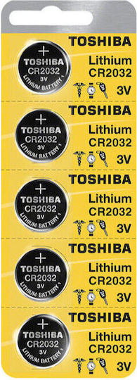 Toshiba Lithium Watch Battery CR2032 3V 5pcs
