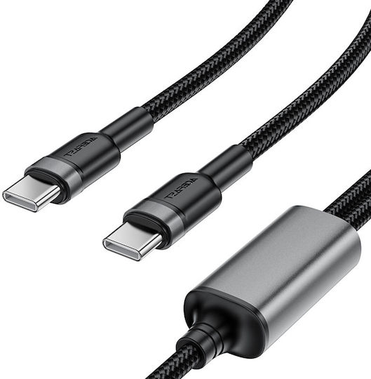Acefast USB zu Typ-C,TC-TC Kabel 5A Schwarz 1.25m (C22-02)