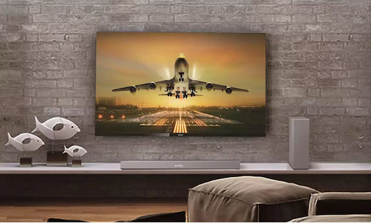 Philips TAB8505 Soundbar 2.1 Bluetooth, HDMI και Wi-Fi 200W με Ασύρματο Subwoofer και Τηλεχειριστήριο Ασημί