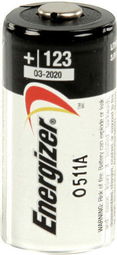 Energizer Lithium Battery CR123A 3V Single Use Long Life 1 Piece