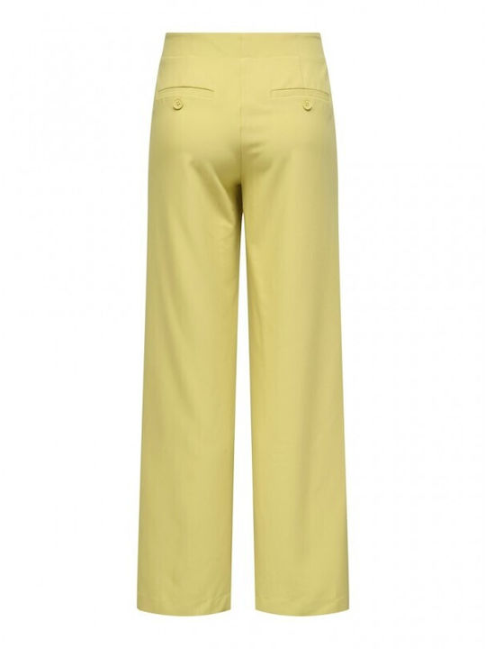 Damen Stoff Hose Yellow