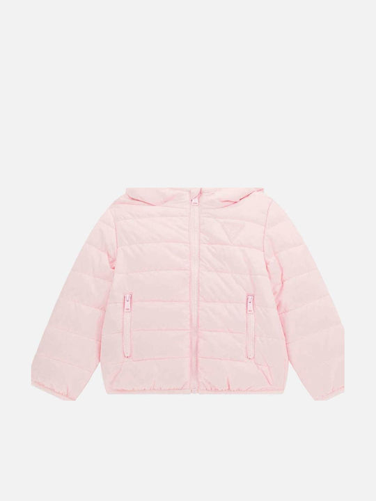 Παιδικό Καπιτονέ Μπουφάν με Κουκούλα Ballet Pink