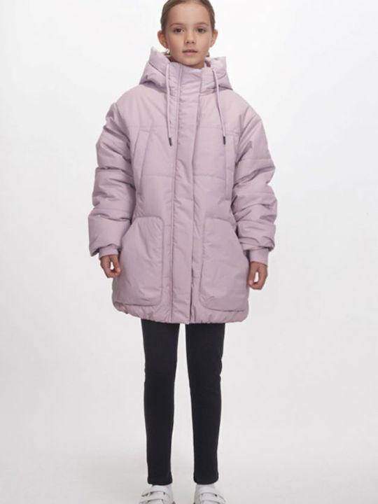 Kids' Quilted Jacket with Hood Lila