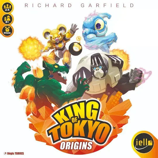 Board Game King of Tokyo: Origins for 2-4 Players 5+ Years Old (EN) Iello