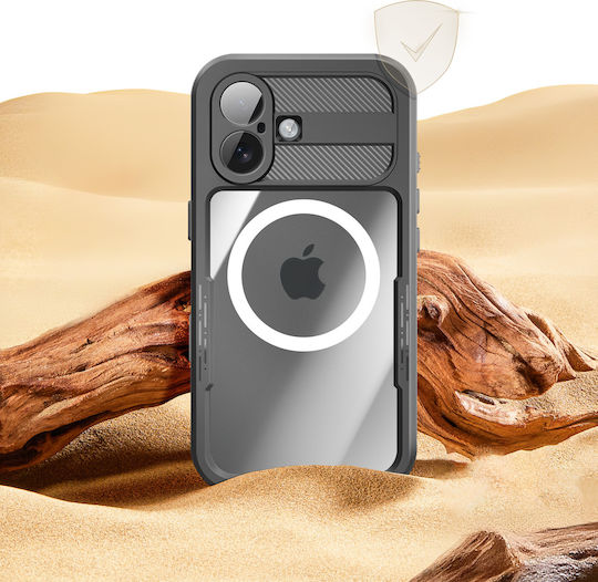 Shellbox Full Waterproof Case iPhone 17 Magsafe Shockproof Hand Strap Black