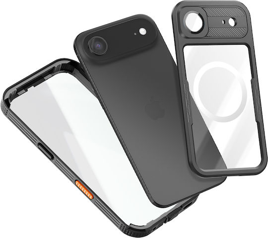 Shellbox Full Waterproof Case Iphone Air Magsafe Shockproof Hand Strap Black