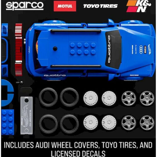 Mattel Brick Shop Cuburi de Construit Hot Wheels Speed Series Audi