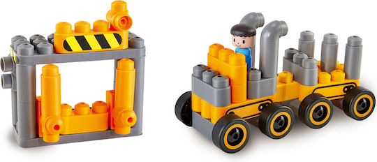 Hape Τουβλάκια PolyM Bulldozer για 2-6 Ετών 43τμχ