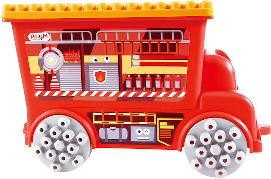 Hape Cuburi De Construit Fire Truck Pentru 1.5+ Ani 106 Bucăți