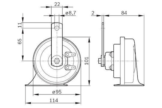 Bosch Horn 0 986 Ah0 501
