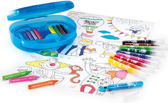 Maped Painting Green Suitcase for Children 1+ Years