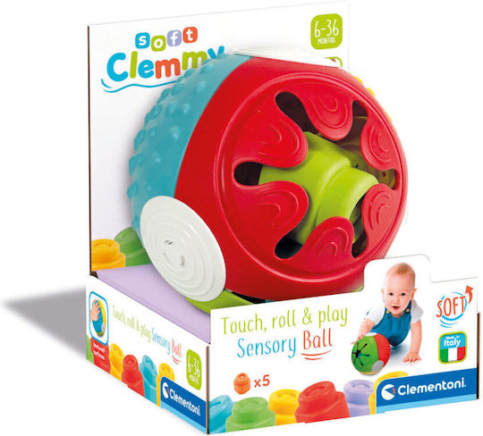 Baby Clementoni Soft Clemmy Ball Touch Roll & Play Sensory Ball for 6+ Months