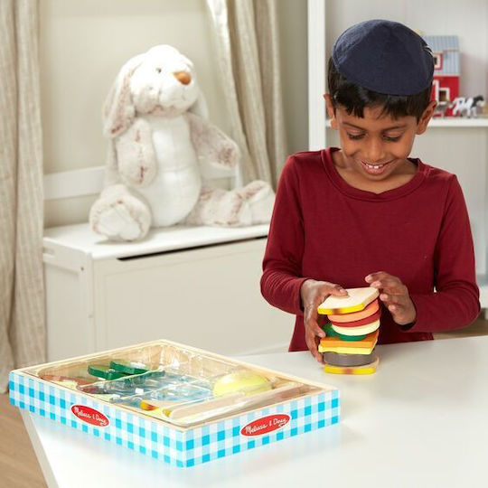 Melissa & Doug Σετ Παρασκευής Σάντουιτς από Ξύλο για 3+ Ετών 17τμχ