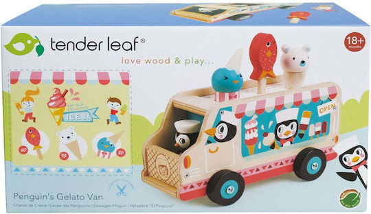 Tender Leaf Toys Wooden Ice Cream Van from Wood for 3+ Years 6pcs