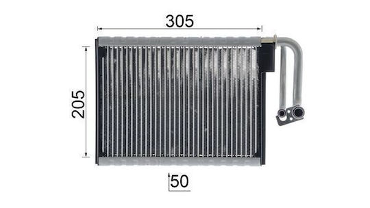 Evaporator Air Conditioner Mahle Ae 88 000p