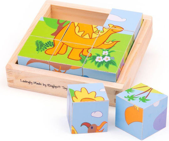 Lemnos Puzzle pentru Copii Dinozauri pentru 1+ Ani 9buc Big Jigs