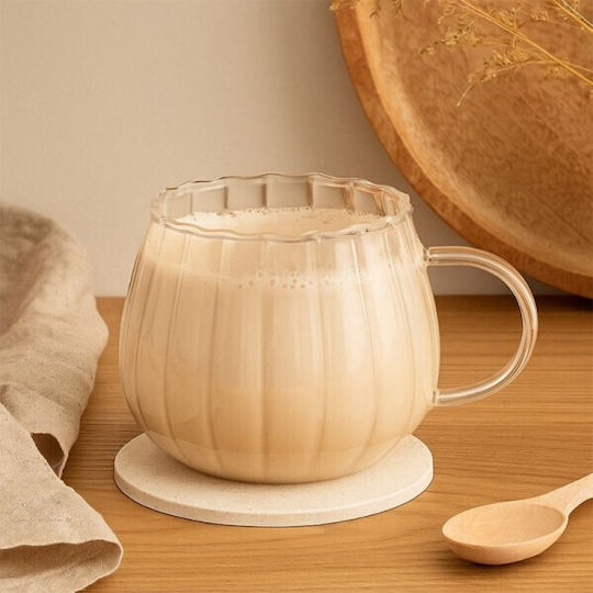 Atmosphera Pumpkin Glass Transparent Mug 350ml