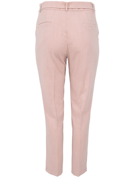 Dama Talie înaltă Tesatura Pantaloni Roz