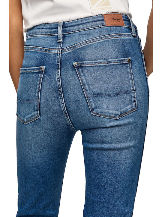 Dion 7/8 Women's Jean Trousers in Straight Line