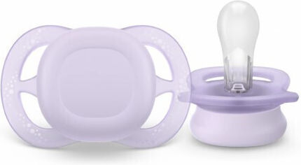 Philips Ultra Ultra Schnuller Silikon Rosa für 0-2 Monate 2Stück