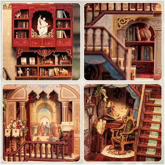 Cutebee Παιχνίδι Κατασκευών Book Nook Kit Library of Wisdom DIY