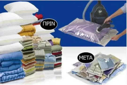 Tpster Plastic Storage Bag For Clothes Airtight and with Vacuum 80x130cm 1pcs