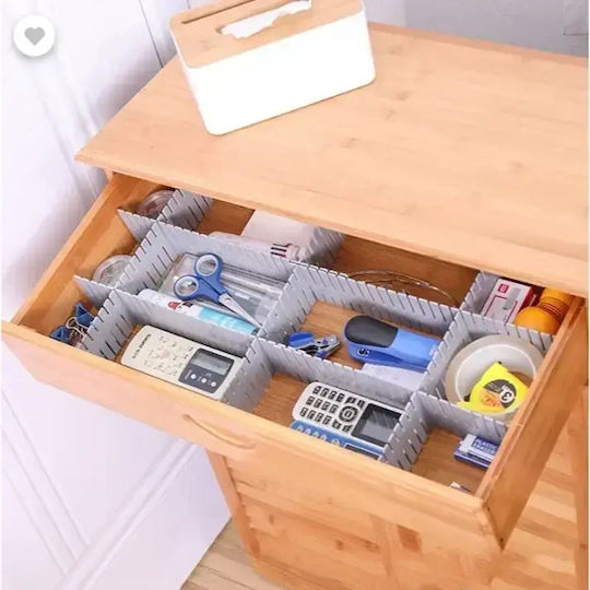 Tpster Plastic Drawer Divider 43.8x9cm 2pcs