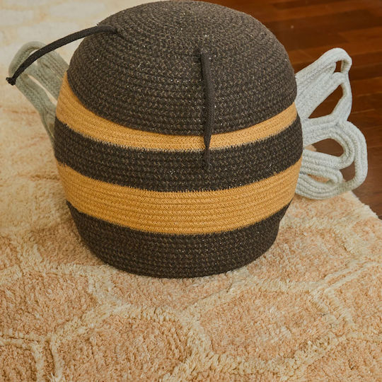 Lorena Canals Children's Storage Basket made of Fabric Bee Yellow 30x30x32cm 1pcs