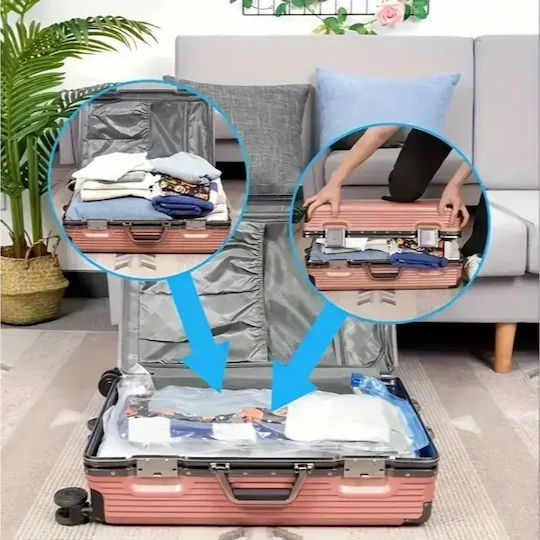 Tpster Plastic Storage Bag For Clothes Airtight and with Vacuum 60x80cm 1pcs