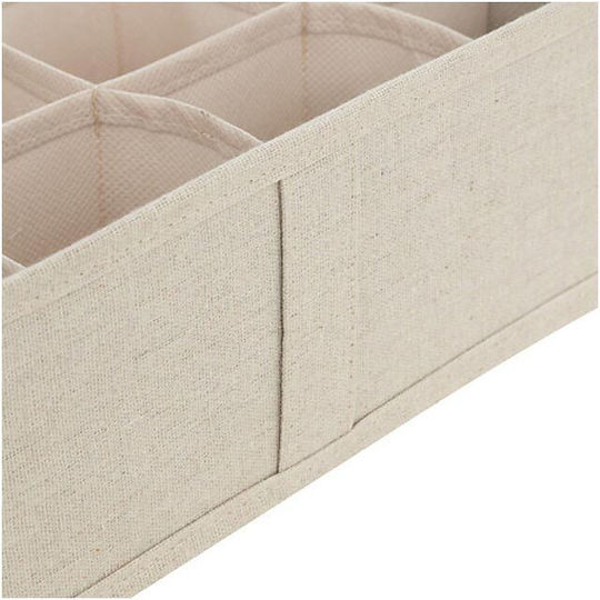 Fabric Storage Case For Clothes in Beige Color 31x31x10cm 1pcs