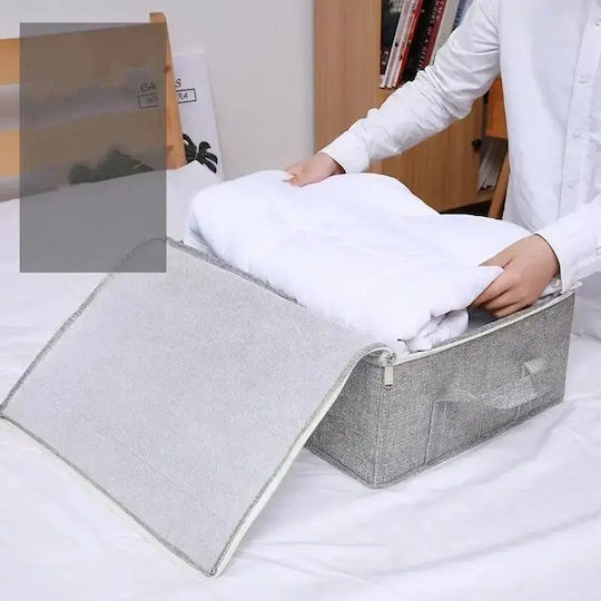 Tpster Fabric Storage Case For Clothes in Beige Color 80x45x15cm 1pcs