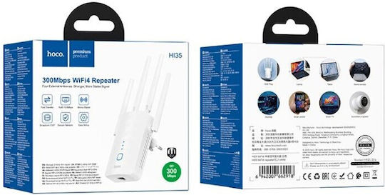 Hoco HI35 Wi-Fi Verstärker Einzelband (2,4 GHz) 300 Mbps