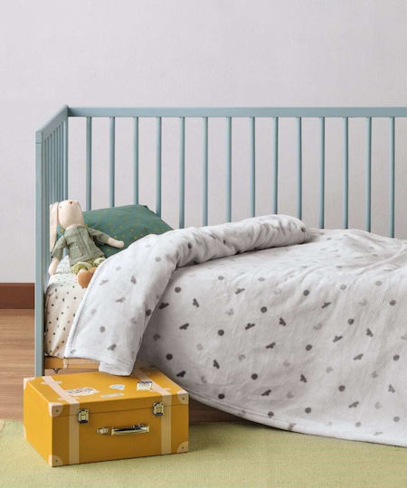 Kentia Blanket Nursery Swaddling Blankets Nube Fleece White 80x100cm
